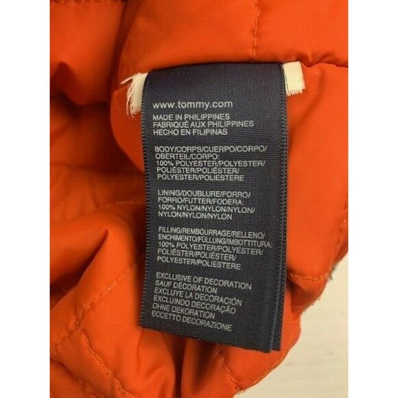 TOMMY HILFIGER Mens Full Zip Quilted Lined Jacket Size L Black - Picture 5 of 9